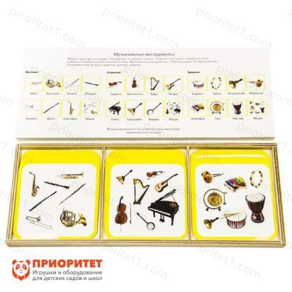Комплект карточек Монтессори «Музыкальные инструменты»