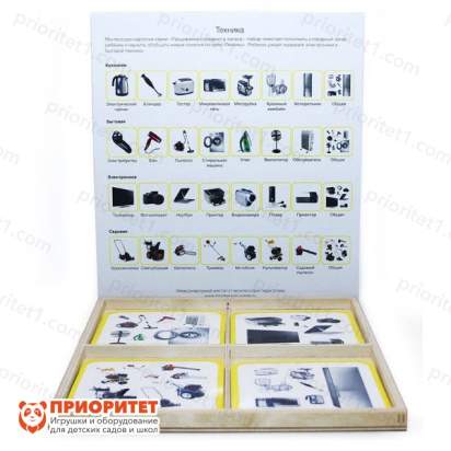 Комплект карточек Монтессори «Техника»