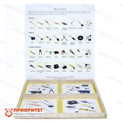 Комплект карточек Монтессори «Инструменты»