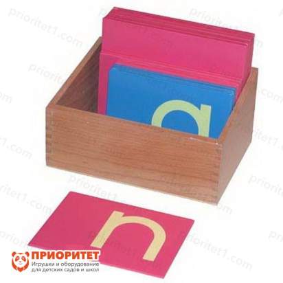 Игровой набор Монтессори «Английские шероховатые буквы. Печатные»