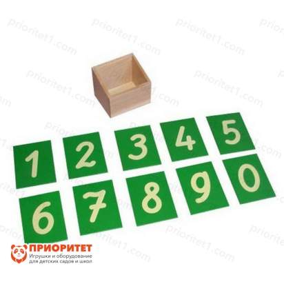 Игровой набор Монтессори «Шероховатые цифры»