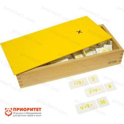 Игровой набор Монтессори «Ящик с примерами на умножение»