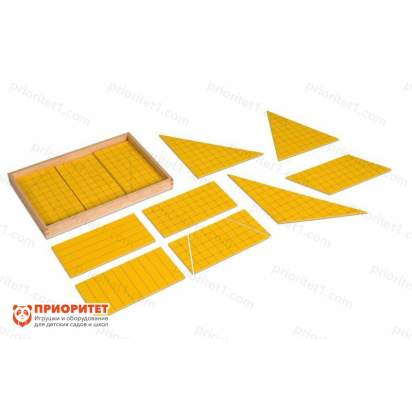 Игровой набор Монтессори «Треугольники для построения площадей»
