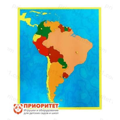 Игровой набор Монтессори «Карта Южной Америки»