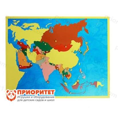 Игровой набор Монтессори «Карта Азии»