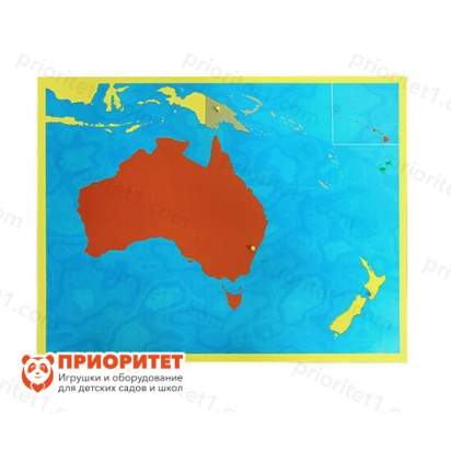 Игровой набор Монтессори «Карта Океании»