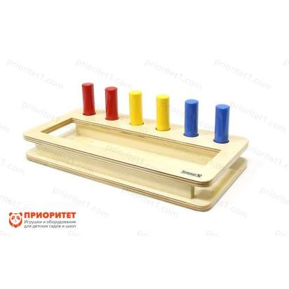 Коробочка Монтессори с цилиндрами – вкладышами