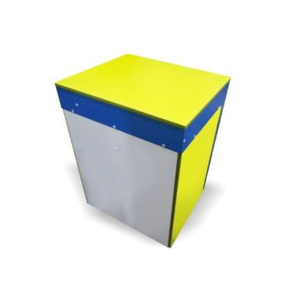 Световой стол для песочной анимации «Отличное решение» с полками вид сзади