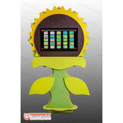 Интерактивная развивающая пристенная панель «Подсолнух»