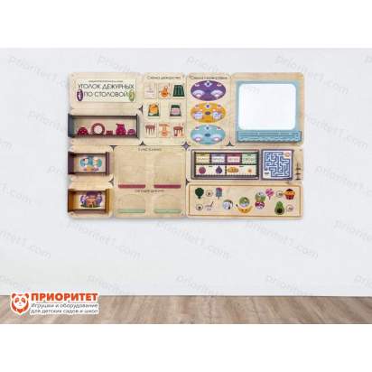 Дидактическая настенная панель «Уголок дежурных по столовой»_01