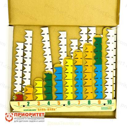 Кораблик «Буль-Буль» Ларчик (счет до ста, дерево)