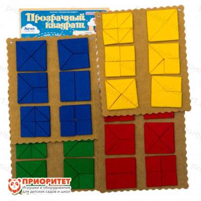 Игра «Прозрачный квадрат Ларчик» (ковролин, красный)