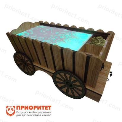 Стилизованный световой стол «Телега»