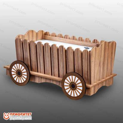 Стилизованный световой стол «Телега» 3