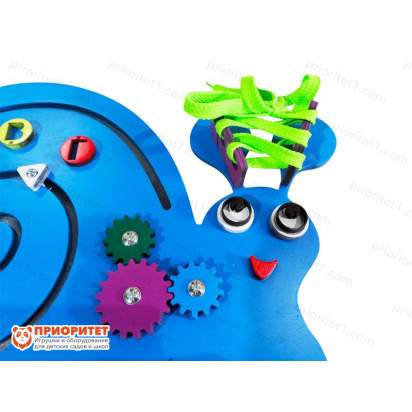 Бизиборд «Добродушная улитка» с шнуровкой