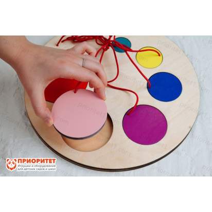 Тактильно-развивающая панель «Палитра»_8