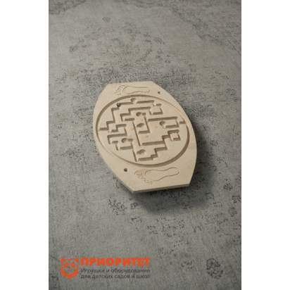 Балансировочная доска-лабиринт Для ножек №1 (натуральная) 2