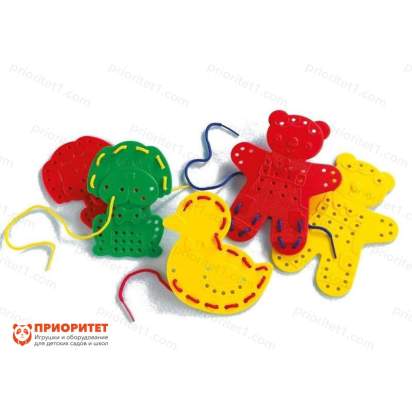 Шнуровка «Веселые животные»