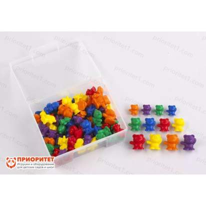 Набор фигурок для счета «Мишки с рюкзаками» (96 шт)