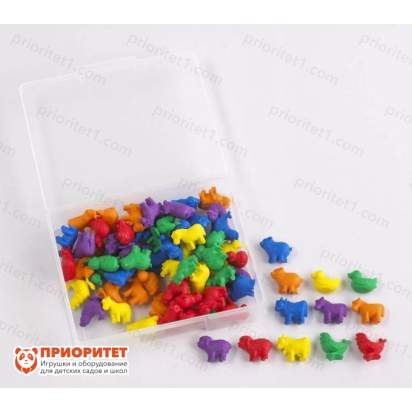 Набор фигурок для счета «Домашние животные» (72 шт)