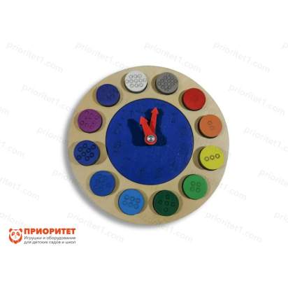 Тактильные часы «Цифры и точки»