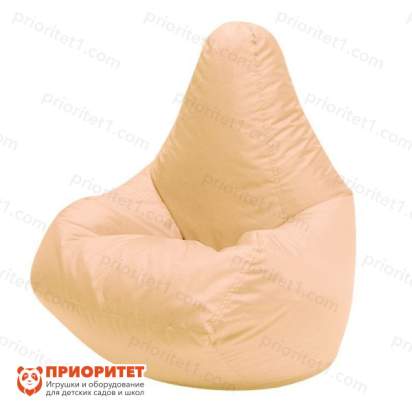 Кресло-мешок «Груша» (полиэстер, кремовый)