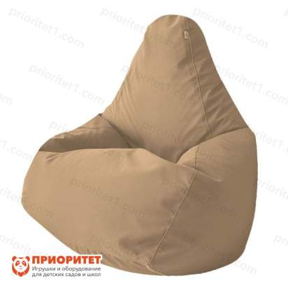 Кресло-мешок «Груша» (микророгожка, кремовый)