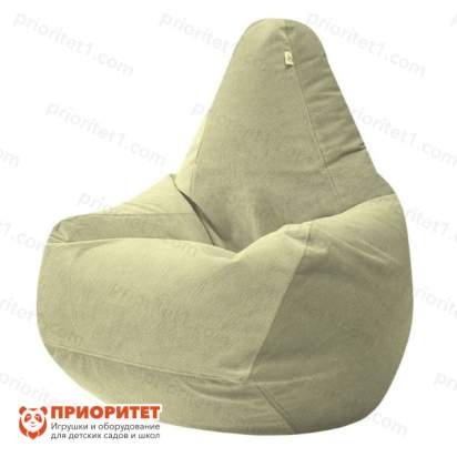 Кресло-мешок «Груша» (велюр, кремовый)