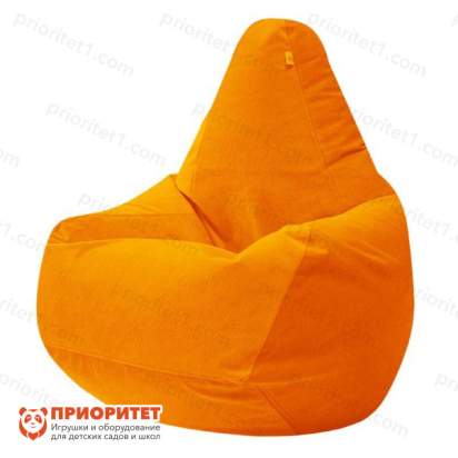 Кресло-мешок «Груша» (велюр, оранжевый)