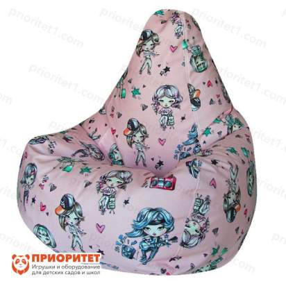 Кресло-мешок «Груша. Girls» (велюр)