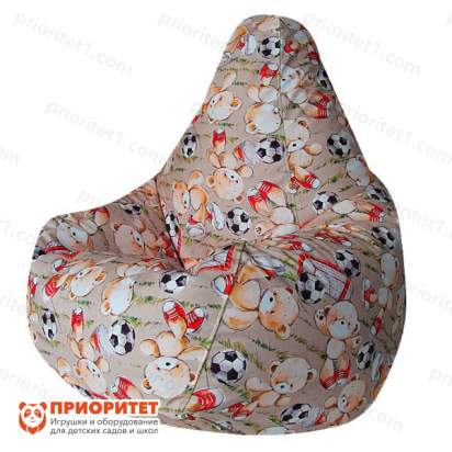 Кресло-мешок «Груша. Мишки» (велюр)