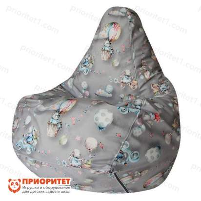 Кресло-мешок «Груша. Шарики» (велюр)