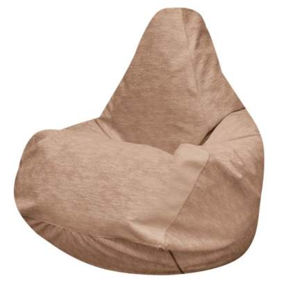 Кресло-мешок «Груша» (микровелюр, карамель)