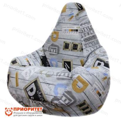 Кресло-мешок «Груша. Декора» (жаккард)