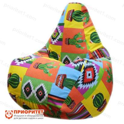 Кресло-мешок «Груша. Кактус» (жаккард)
