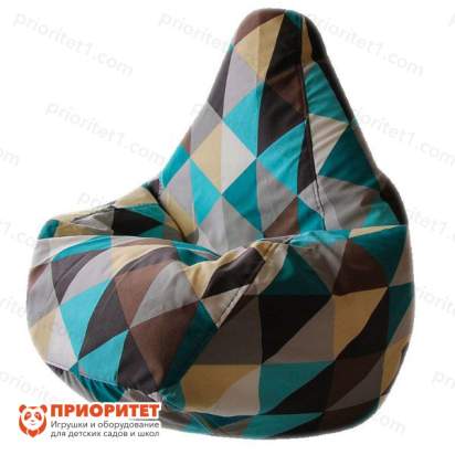 Кресло-мешок «Груша. Ромб-03» (жаккард)