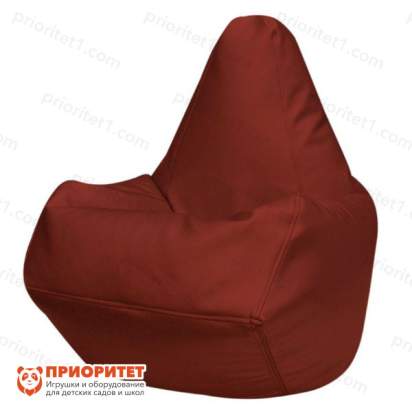 Кресло-мешок «Груша» (экокожа, бордовый)