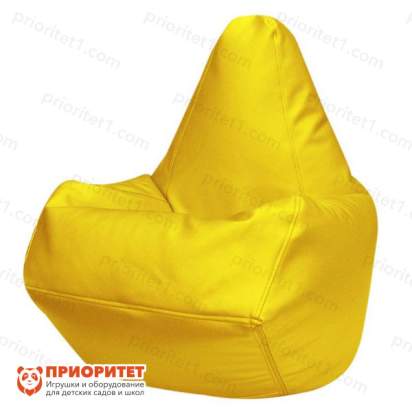 Кресло-мешок «Груша» (экокожа, желтый)