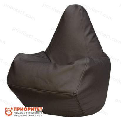 Кресло-мешок «Груша» (экокожа, серый)