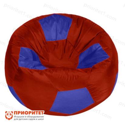 Кресло-мешок «Мяч» (полиэстер, красно-синий)