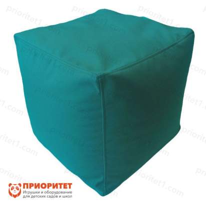Пуфик «Куб» (микророгожка, бирюзовый)