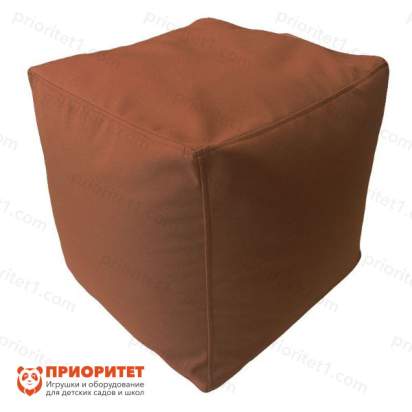 Пуфик «Куб» (микророгожка, коричневый)