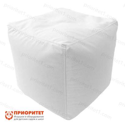 Пуфик «Куб» (велюр, белый)