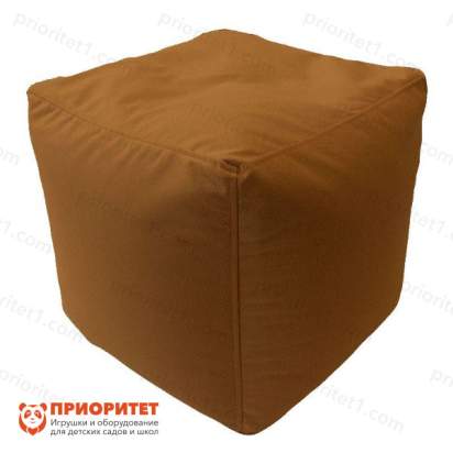 Пуфик «Куб» (велюр, коричневый)