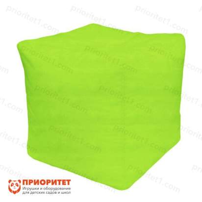 Пуфик «Куб» (велюр, бархатистый салатовый)
