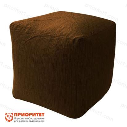 Пуфик «Куб» (рогожка, шоколадный)