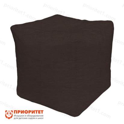 Пуфик «Куб» (микровелюр, коричневый)