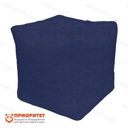 Пуфик «Куб» (микровелюр, синий)