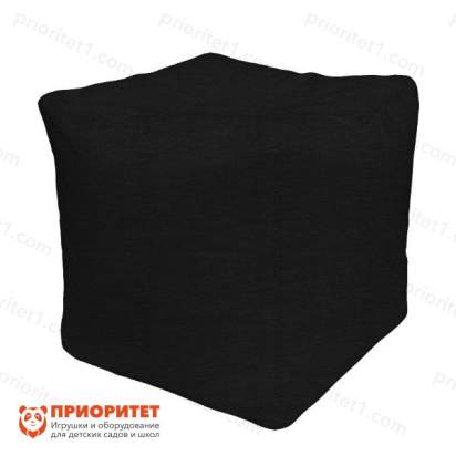 Пуфик «Куб» (микровелюр, черный)