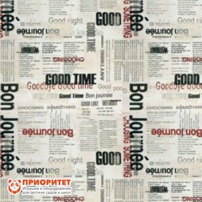 Пуфик «Куб. Газета» (жаккард)